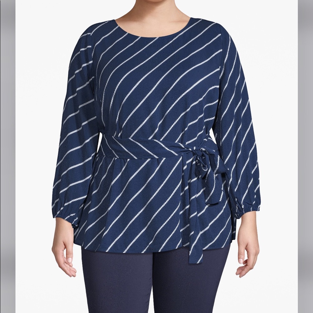 Tie-front Blouse